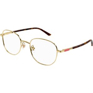 Occhiali vista  Gucci Gg1352o cod. colore 004 Uomo Squadrata Oro