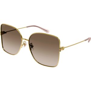 Occhiali da sole  Gucci Gg1282sa cod. colore 003 Donna Squadrata Oro