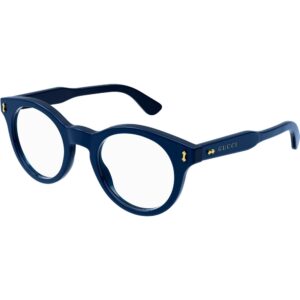 Occhiali vista  Gucci Gg1266o cod. colore 002 Uomo Rotonda Blu