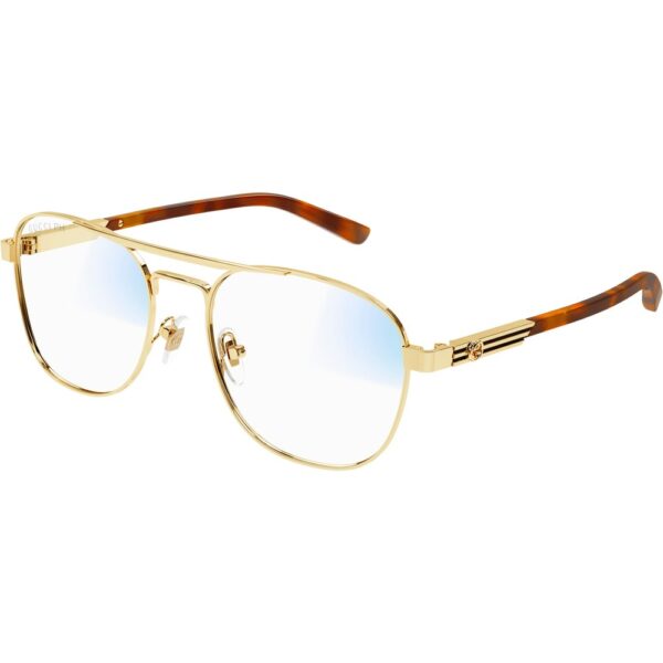 Occhiali da sole  Gucci Gg1290s cod. colore 001 Uomo Pilot Oro