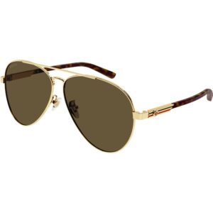 Occhiali da sole  Gucci Gg1288sa cod. colore 002 Uomo Pilot Oro