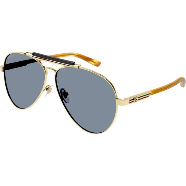 Occhiali da sole  Gucci Gg1287s cod. colore 004 Uomo Pilot Oro