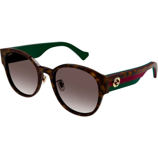 Occhiali da sole  Gucci Gg1304sk cod. colore 002 Donna Rotonda Havana