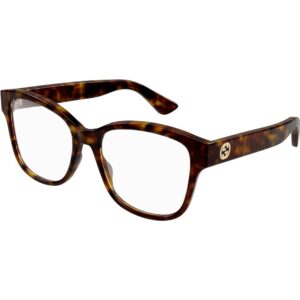 Occhiali vista  Gucci Gg1340o cod. colore 002 Donna Squadrata Havana