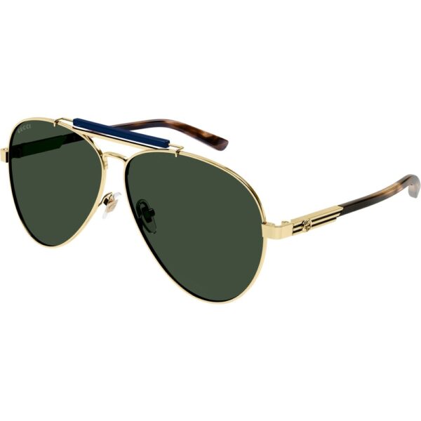 Occhiali da sole  Gucci Gg1287s cod. colore 003 Uomo Pilot Oro