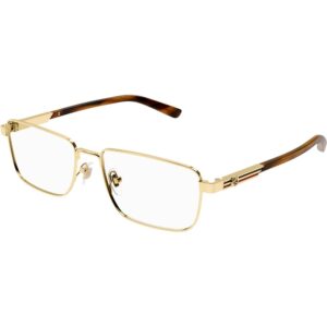 Occhiali vista  Gucci Gg1291o cod. colore 002 Uomo Squadrata Oro