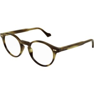 Occhiali vista  Gucci Gg0738o cod. colore 005 Unisex Rotonda Havana