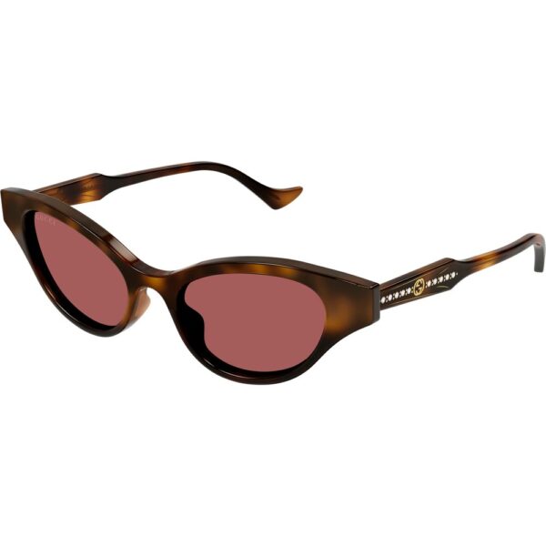 Occhiali da sole  Gucci Gg1298s cod. colore 002 Donna Cat eye Havana