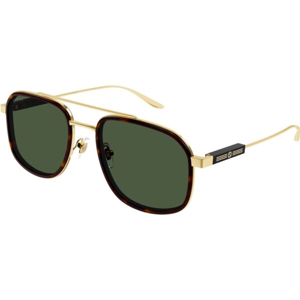 Occhiali da sole  Gucci Gg1310s cod. colore 002 Uomo Squadrata Oro