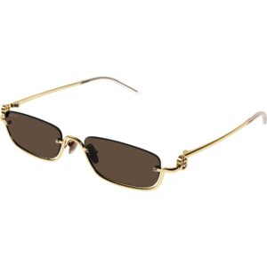 Occhiali da sole  Gucci Gg1278s cod. colore 001 Unisex Squadrata Oro