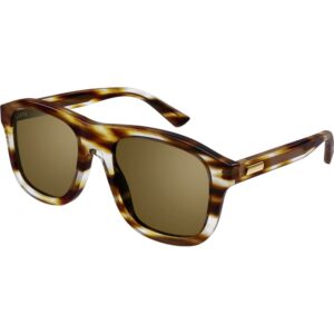 Occhiali da sole  Gucci Gg1316s cod. colore 003 Uomo Pilot Havana