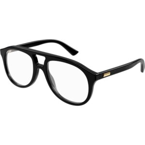 Occhiali vista  Gucci Gg1320o cod. colore 001 Uomo Pilot Nero