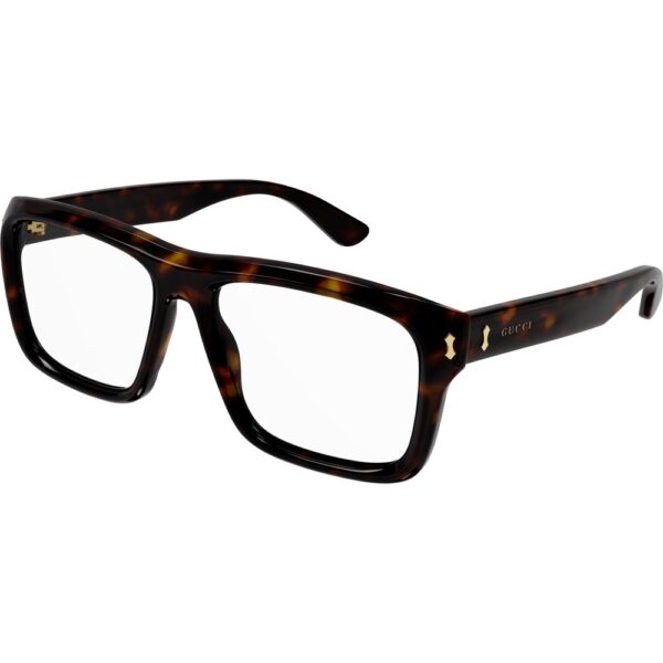 Occhiali vista  Gucci Gg1462o cod. colore 002 Uomo Squadrata Havana