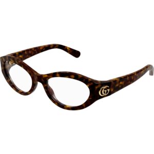 Occhiali vista  Gucci Gg1405o cod. colore 002 Donna Geometrica Havana