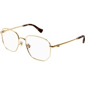 Occhiali vista  Gucci Gg1420ok cod. colore 001 Donna Geometrica Oro