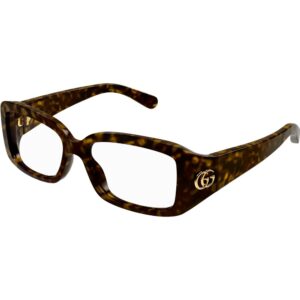 Occhiali vista  Gucci Gg1406o cod. colore 002 Donna Squadrata Havana