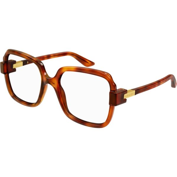 Occhiali vista  Gucci Gg1433o cod. colore 002 Donna Squadrata Havana