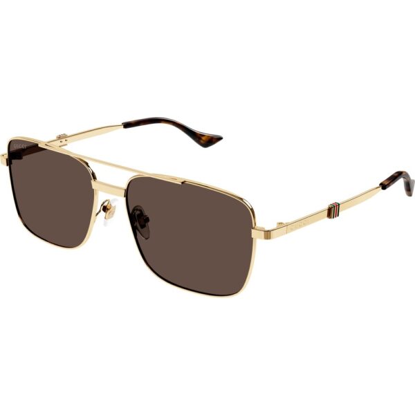 Occhiali da sole  Gucci Gg1441s cod. colore 002 Uomo Squadrata Oro