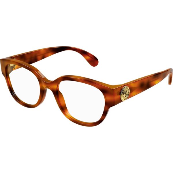 Occhiali vista  Gucci Gg1411o cod. colore 006 Donna Rotonda Havana