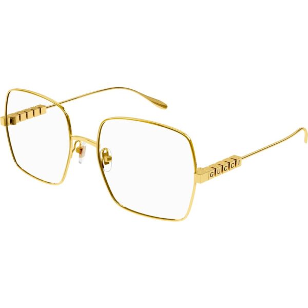 Occhiali vista  Gucci Gg1434o cod. colore 001 Donna Squadrata Oro