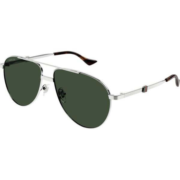 Occhiali da sole  Gucci Gg1440s cod. colore 002 Uomo Pilot Argento