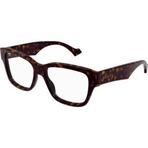 Occhiali vista  Gucci Gg1428o cod. colore 002 Uomo Squadrata Havana