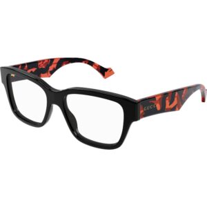 Occhiali vista  Gucci Gg1428o cod. colore 006 Uomo Squadrata Nero