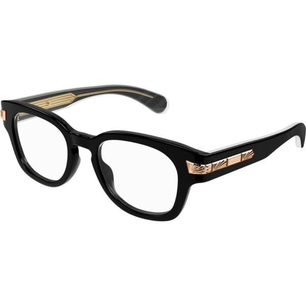 Occhiali vista  Gucci Gg1518o cod. colore 001 Uomo Rotonda Nero