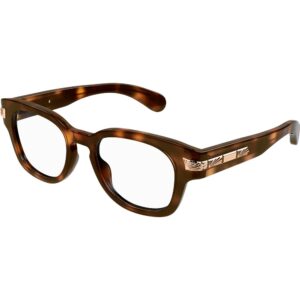 Occhiali vista  Gucci Gg1518o cod. colore 002 Uomo Rotonda Havana