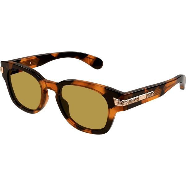 Occhiali da sole  Gucci Gg1518s cod. colore 003 Uomo Rotonda Havana