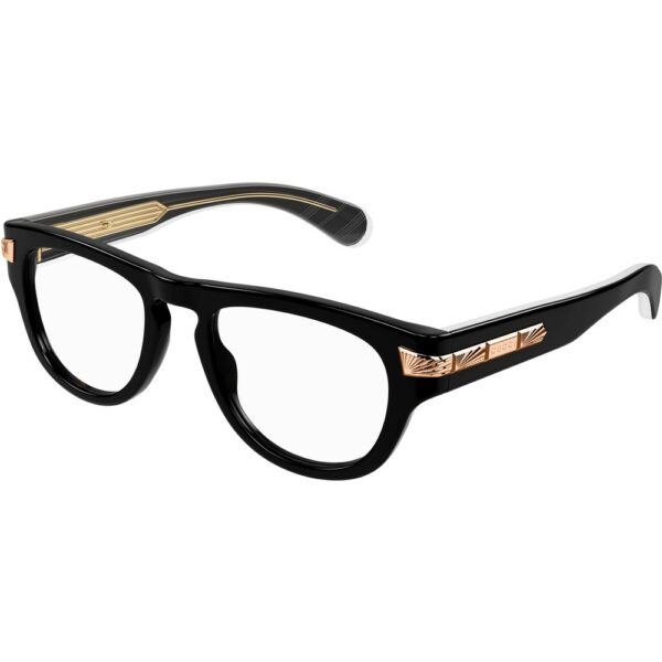 Occhiali vista  Gucci Gg1519o cod. colore 001 Uomo Rotonda Nero