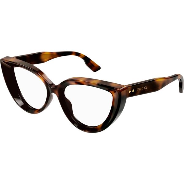 Occhiali vista  Gucci Gg1530o cod. colore 002 Donna Cat eye Havana