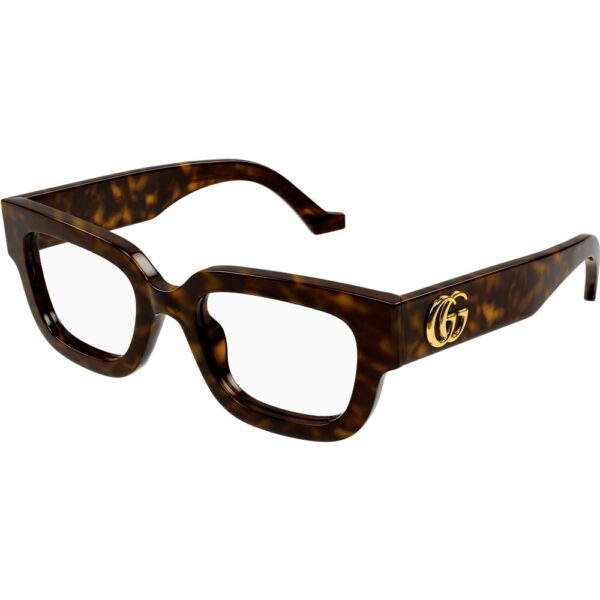 Occhiali vista  Gucci Gg1548o cod. colore 002 Donna Squadrata Havana