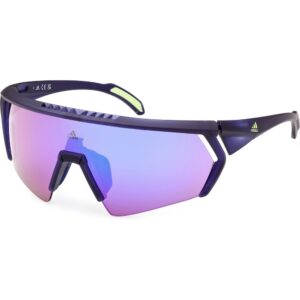 Occhiali da sole  Adidas sport Sp0063 cmpt aero cod. colore 92z Uomo Maschera Blu opaco