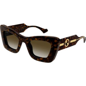 Occhiali da sole  Gucci Gg1552s cod. colore 002 Donna Cat eye Havana