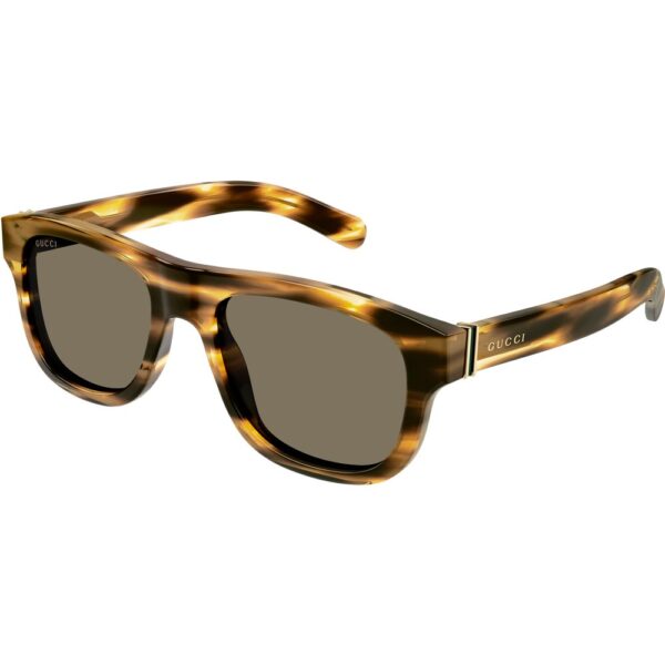 Occhiali da sole  Gucci Gg1509s cod. colore 002 Uomo Rotonda Havana