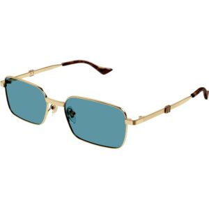 Occhiali da sole  Gucci Gg1495s cod. colore 003 Uomo Squadrata Oro