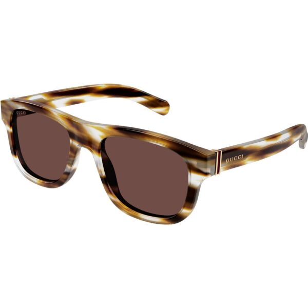 Occhiali da sole  Gucci Gg1509s cod. colore 003 Uomo Rotonda Havana