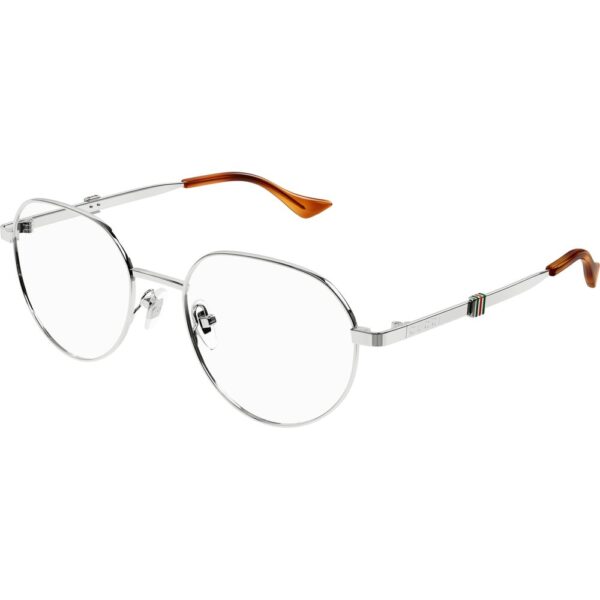 Occhiali vista  Gucci Gg1496o cod. colore 003 Uomo Rotonda Argento