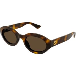 Occhiali da sole  Gucci Gg1579s cod. colore 002 Donna Geometrica Havana