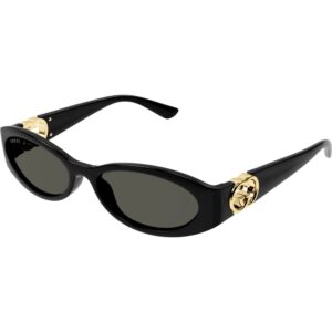 Occhiali da sole  Gucci Gg1660s cod. colore 001 Donna Rotonda Nero