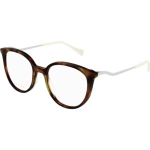 Occhiali vista  Gucci Gg1008o cod. colore 003 Donna Rotonda Havana