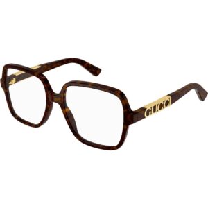 Occhiali vista  Gucci Gg1193oa cod. colore 002 Donna Squadrata Havana