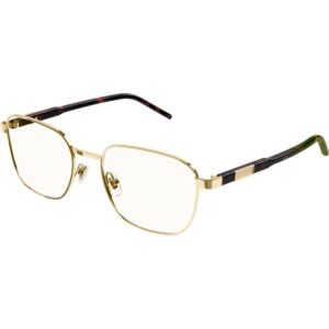 Occhiali vista  Gucci Gg1161o cod. colore 002 Uomo Squadrata Oro