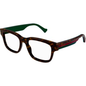 Occhiali vista  Gucci Gg1303o cod. colore 002 Uomo Squadrata Havana