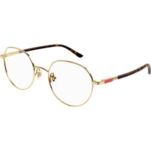 Occhiali vista  Gucci Gg1349o cod. colore 004 Uomo Rotonda Oro