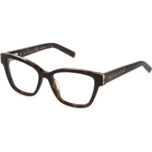 Occhiali vista  Philipp plein Vpp034s cod. colore 0722 Unisex Geometrica Havana