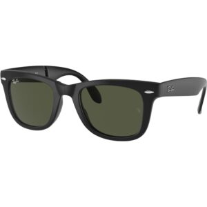 Occhiali da sole  Ray - ban Rb4105 folding wayfarer cod. colore 601s Uomo Squadrata Nero