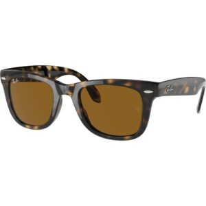 Occhiali da sole  Ray - ban Rb4105 folding wayfarer cod. colore 710 Uomo Squadrata Tartaruga