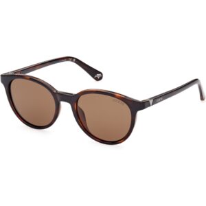 Occhiali da sole  Guess Gu5216 cod. colore 52h Unisex Rotonda Havana scuro